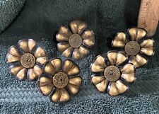Five Vintage Decorative Floral Push Pins (OF330) picture