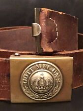 Franco-Prussian War-WW1, Prussian Enlisted Man’s Unit MKD 1913 Dated Belt/Buckle picture