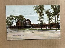 Postcard Rutland VT Vermont Railroad Train Station Depot Vintage PC picture
