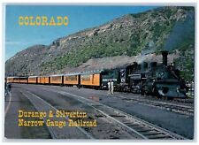 1992 View Of Durango & Silverton Narrow Gauge Railroad Colorado CO Postcard picture
