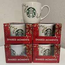 Starbucks 2013 Shared Moments 14 oz Coffee Mug Lot - 4 New In Gift Box, 1 No Box picture