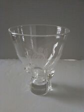 Steuben Crystal Vase Hershey 100 Year Commemorative Cocoa Bean Baby 1894-1994 picture