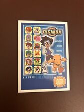 1999 Upper Deck Digimon Series 1 Checklist Exclusive Preview Animated Series NM picture