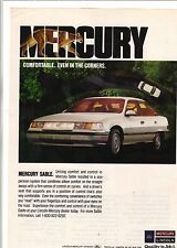 Original 1989 Mercury Sable Magazine Ad picture