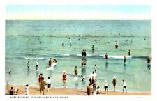 MAINE Surf Bathing OLD ORCHARD BEACH Swimmers 1920's-Style Bathing Suits c1925 picture
