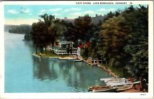 Lake Bomoseen VT-Vermont, East Shore, c1932 Vintage Souvenir Postcard picture