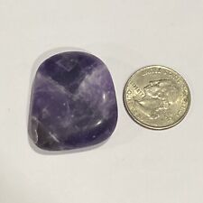 22 Gram Banded Amethyst Tumbled Crystal Gemstone Great For Jewelry picture