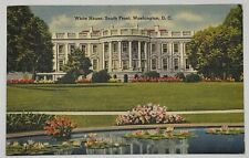 Vintage 1940 White House Postcard South Front Washington DC picture