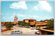 Fort Worth Texas~Western Hills Hotel~Neon Googie Sign~Station Wagon~1950s Cars picture
