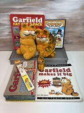 Vtg Garfield Lot Of Books, Plush, Clip-on Hugger & Rare Unopened Pencil Pack picture