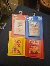  Set of 4 Jumbo Erasers. Eggo, Pop  Tart, Pringle Cheese It BRAND NEW IN PACKAGE picture