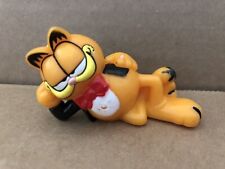 Vintage GARFIELD pvc figure laying posing TUXEDO #21 picture
