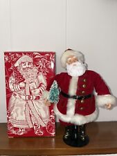 Vintage Avon Santa Christmas Porcelain Doll With Tree 1989 With BOX picture