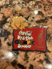 Vintage 1996 Coca-Cola Red Hot Olympic Summer Atlanta Lapel Pin New picture