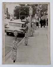 1967 Charlotte North Carolina No Parking Street Signs VTG Press Photo Gulf Avis picture