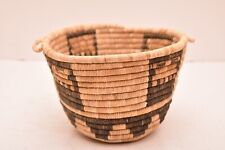Vintage Hopi Coiled Beautiful Basket Bowl Figural Kachina Mudhead Design 7