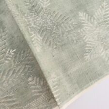 Snowflake #F 14.5x25 Vintage Tsumugi Silk Japanese Kimono Fabric TH1 picture