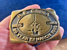 Vtg 1989 R E Ginna Nuclear Plant (NY) Anacortes Brass Works Belt Buckle 3