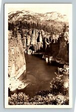 RPPC Cabinet Gorge ID-Idaho, Scenic View, Real Photo c1943 Vintage Postcard picture