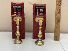 BALDWIN FORGED IN AMERICA Pair of Brass Candlesticks - 