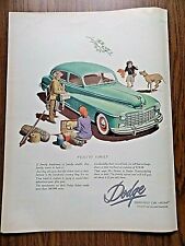 1948 Dodge Sedan Ad  Family Vacation Fishing Wealthy Family picture