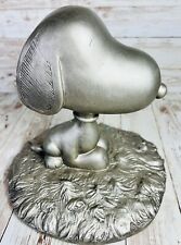 RARE Vintage Large Snoopy Artist Signed  Marked  Austin Metal Sculpture. picture