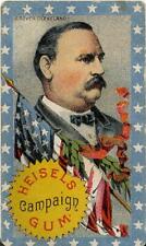 Antique Victorian Trade Card Heisel's Campaign Gum Grover Cleveland President picture