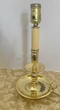BALDWIN BRASS CANDLESTICK  FINGER TABLE LAMP 13.5” Tall picture
