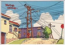 Robert Crumb Art Postcard Waiting Waiting... Kitchen Sink Press Glossy Unposted picture