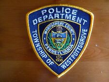 MONTGOMERY County PENNSYLVANIA POLICE PATCH PA West Pottsgrove Township obsolete picture