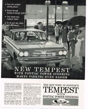 1961 PONTIAC Tempest Power Steering Makes parking Easier art VINTAGE Print Ad picture