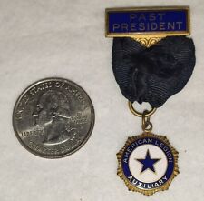 Vintage American Legion Auxiliary Past President Ribbon Pin **Damaged Read** picture