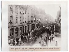 1918 1st Division 18th Infantry on Principle Street of Luxembourg News Photo picture
