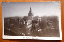 Rochester Cathedral, Kent England United Kingdom rppc postcard picture