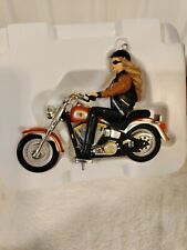 2001 Hallmark Keepsake Barbie Harley-Davidson Motorcycle Ornament New picture