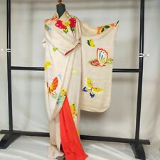 Japanese Kimono jacket Furisode Robe Butterfly pattern 9304 picture