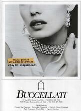 vintage BUCCELLATI Luxury Jewelry 1-Page PRINT AD 1999 pretty woman lips mouth picture