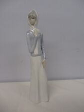 VINTAGE TENGRA MADE IN SPAIN LOVELY TALL LADY WITH HEAD SCARF FIGURINE 12 3/4