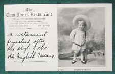 Estate Sale ~ Vintage Advertising Postcard - Tom Jones Restaurant Chicago, Ill. picture