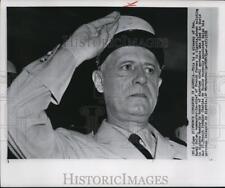 1958 Wire Photo Gen. Raoul Salan, commander in chief of French force in Algeria picture