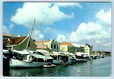 Floating Market CURACAO Postcard picture
