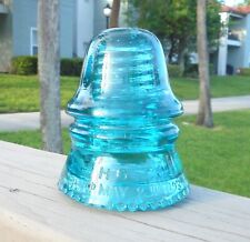 NICE BLUE AQUA CD 151 H.G.CO NO INNER BASE DRIPS VARIANT GLASS INSULATOR picture