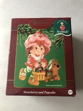 Vtg Carlton Cards Strawberry Shortcake and Pupcake Scented Ornament picture