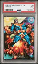 1992 Marvel Masterpieces #83 Thanos PSA 9 MINT picture