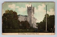Washington D.C., Scott Building National Soldiers Home, Vintage c1911 Postcard picture