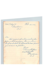 1884 Handwritten Letter Thomas Fisher Providence RI Rhode Island Family History picture