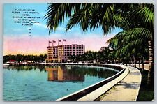 vintage linen postcard - Hotel George Washington Florida picture