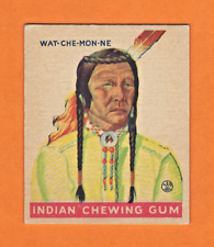 1933 R73 Goudey Indian Gum Card #202 - Series of 312 - WAT-CHE-MON-NE - NICE picture