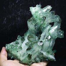 2.26lb RARE  New Find Natural Beatiful Green Quartz Crystal Cluster Specimen picture