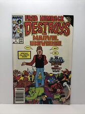 1989 Marvel Fred Hembeck Destroys The Marvel Universe #1 Comic (Very Fine) picture